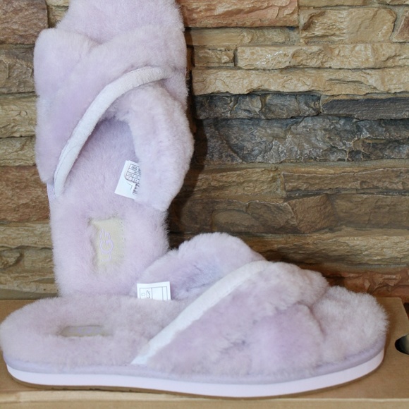 UGG ABELA SHEARLING SLIDE SANDAL SLIPPERS - Picture 3 of 5